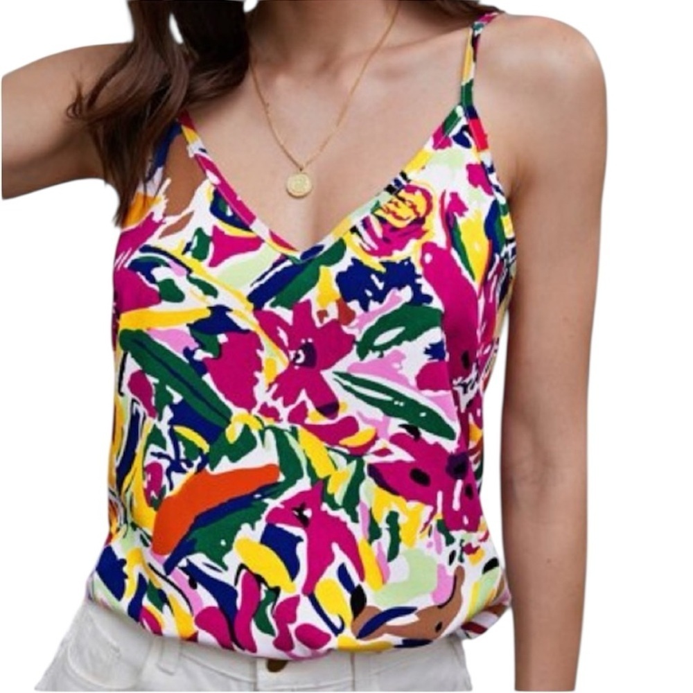 ❤️ SHEIN all over Multi Cami Top Size Medium